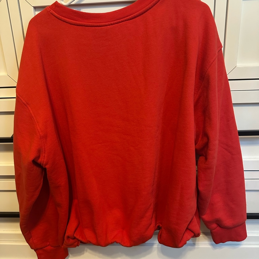 Universal Thread Red Textured Sweatshirt - Picture 2 of 4